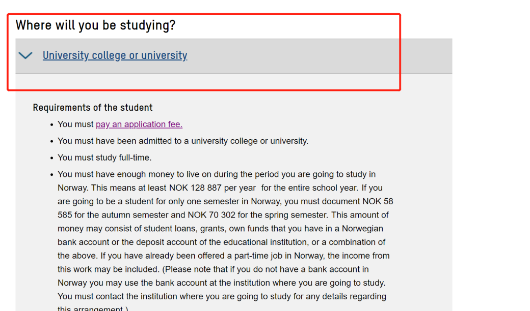 去挪威留学要多少钱需要什么条件,挪威留学签证材料及申请流程汇总(图7)