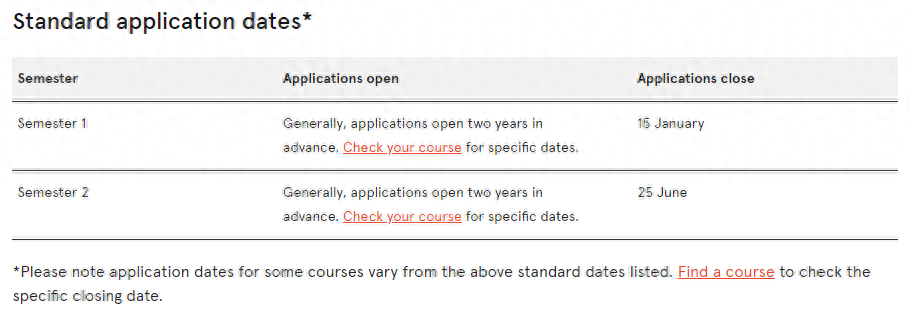 澳洲留学最晚申请时间是多久几月什么时候,澳洲八大24fall申请截止时间汇总(图1)