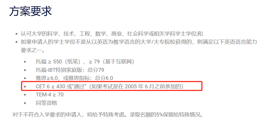 想留学但没有雅思和托福成绩怎么办,接受6级成绩or无语言申请的留学专业推荐(图8)