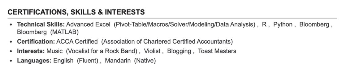 出国留学英文简历怎么写,手把手教你写优秀的留学简历(图2)
