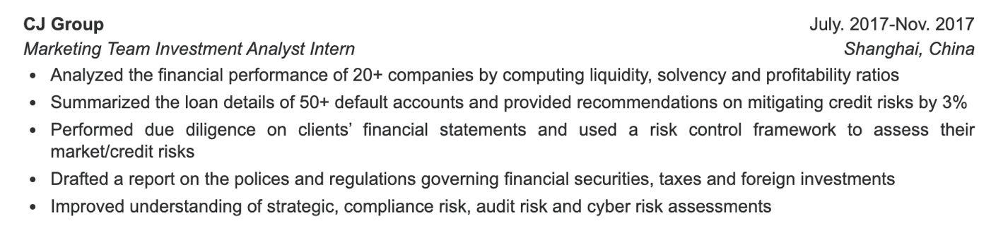 出国留学英文简历怎么写,手把手教你写优秀的留学简历(图1)