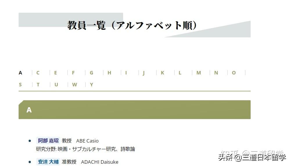 日本留学如何查找教授信息,2分钟手把手教你Get教授信息(图2)