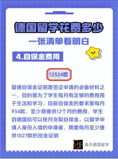 德国留学要多少钱,德国留学各项费用汇总分享(图2)