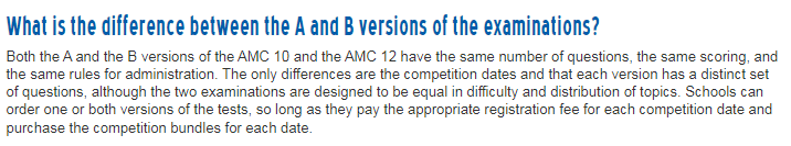 amc10数学竞赛A/B卷有何区别?如何选才能轻松冲奖?【内附历年真题】 amc10数学竞赛A/B卷有何区别?如何选才能轻松冲奖?【内附历年真题】