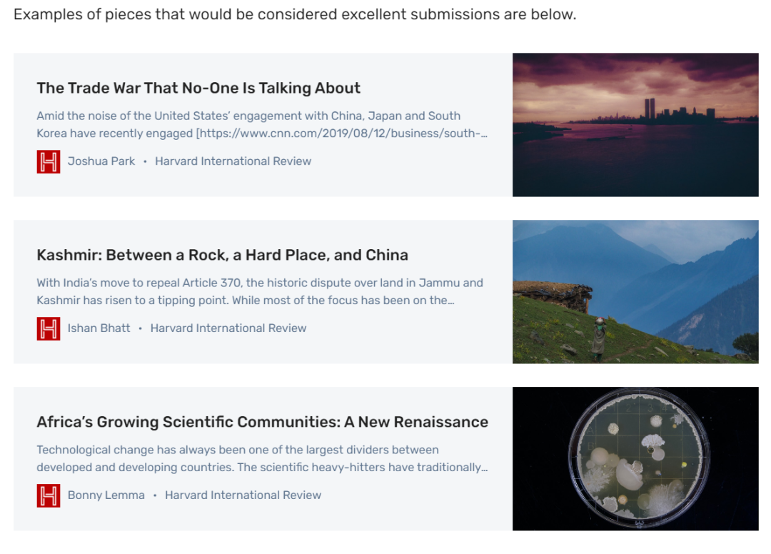 哈佛国际评论学术写作挑战赛新赛季来了,浑朴安排了免费的辅导项目! 哈佛国际评论学术写作挑战赛新赛季来了,浑朴安排了免费的辅导项目!