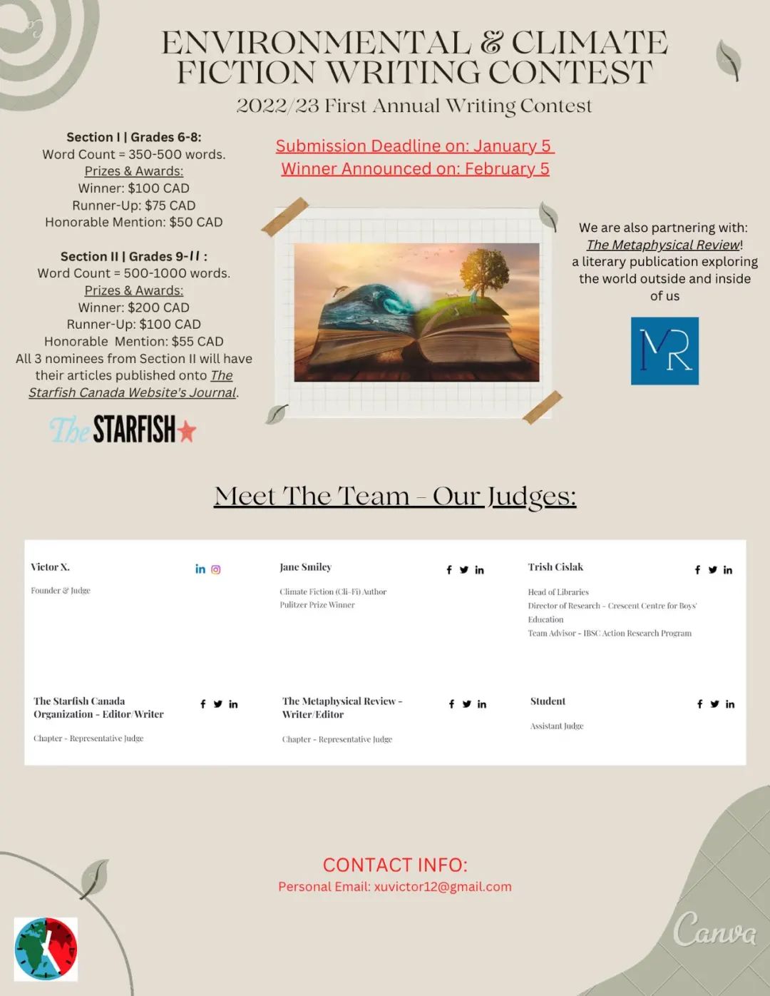 环境与气候小说写作比赛作品征集,Show出你的环保创意作品 环境与气候小说写作比赛作品征集,Show出你的环保创意作品