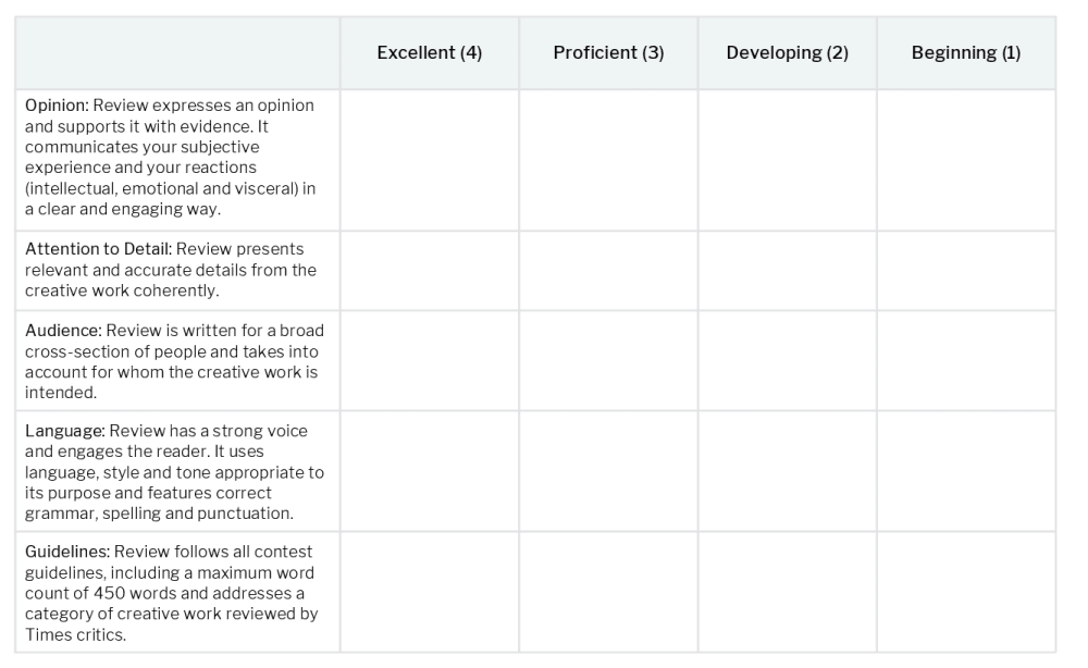 【写作竞赛】纽约时报11月赛题 :Review Contest 【写作竞赛】纽约时报11月赛题 :Review Contest