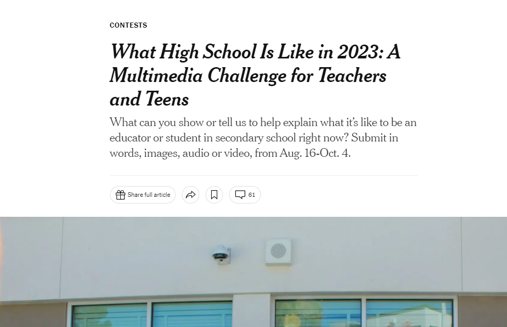 写作竞赛 | 低门槛,高含金量的《纽约时报写作竞赛》2023-2024赛季日历来啦! 写作竞赛 | 低门槛,高含金量的《纽约时报写作竞赛》2023-2024赛季日历来啦!