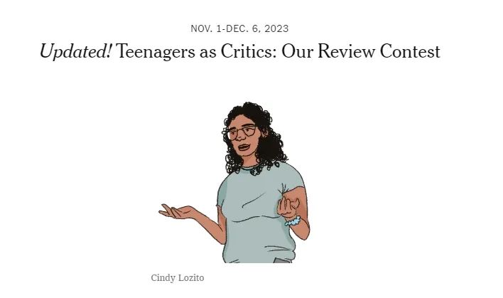 写作竞赛 | 低门槛,高含金量的《纽约时报写作竞赛》2023-2024赛季日历来啦! 写作竞赛 | 低门槛,高含金量的《纽约时报写作竞赛》2023-2024赛季日历来啦!