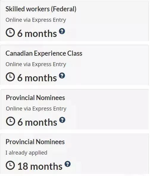 加拿大移民局正式公布各类项目最新审理时间