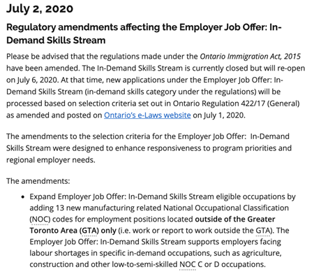 1593763202784237.png 加拿大安省7月6日起重启PNP省提名移民,并新增13个符合条件职位!