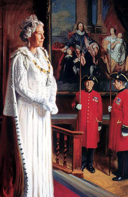 英国艺术家为女王绘制肖像 给女王画像是一种怎样的感受?