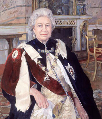 英国艺术家为女王绘制肖像 给女王画像是一种怎样的感受?